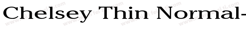 Chelsey Thin Normal字体转换